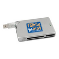 USB 1.1 Hub w/ Built-in Memory Card Reader